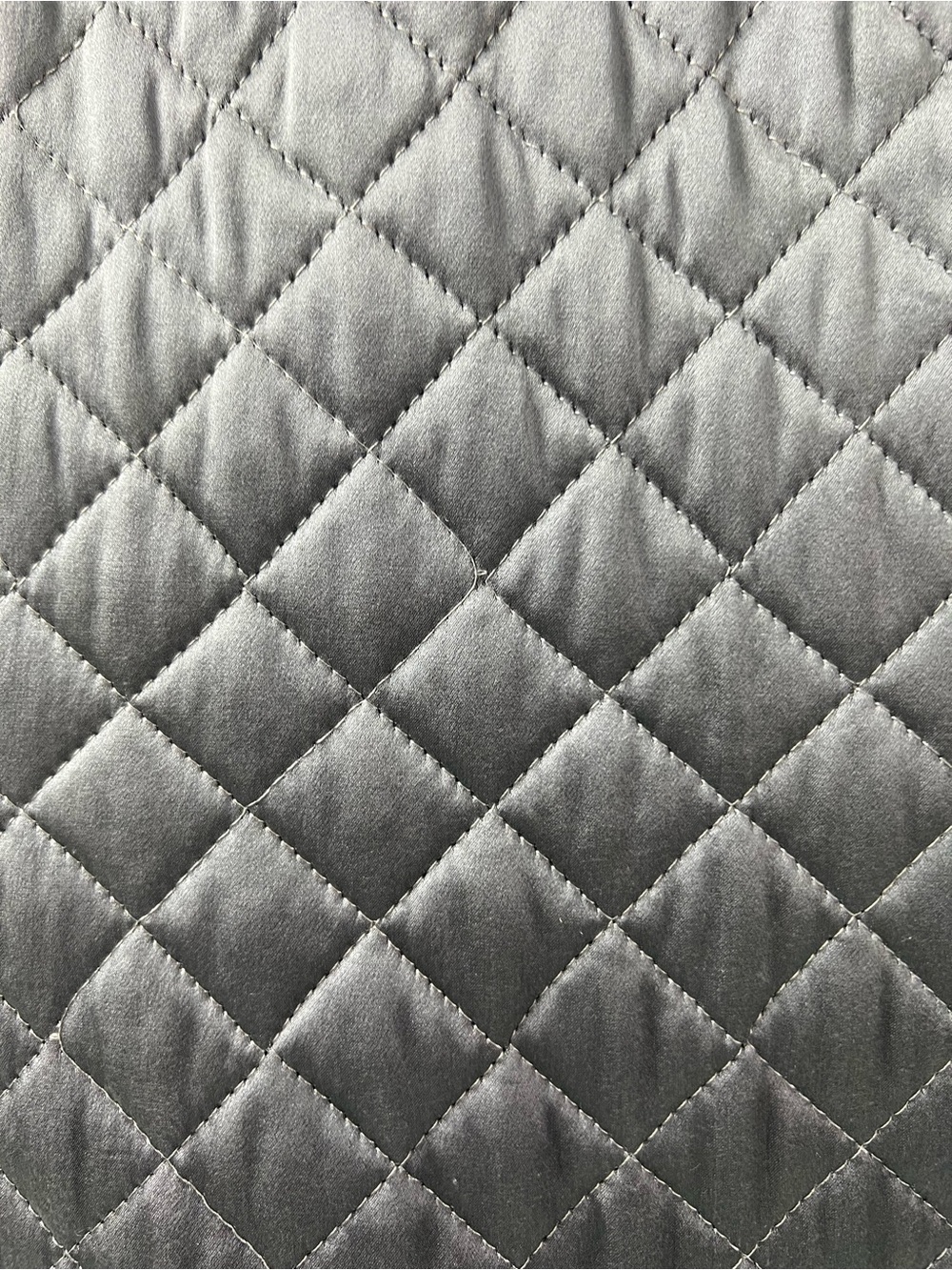 Elizabeth Wayman New York Gray Silk Quilted Sundress - Picture 3 of 16